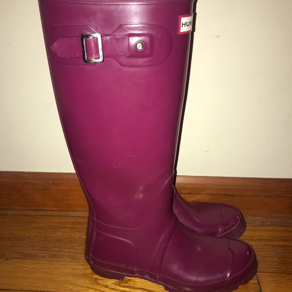 Pink/Purple Original Tall Hunter Rain Boots - Picture 4 of 4